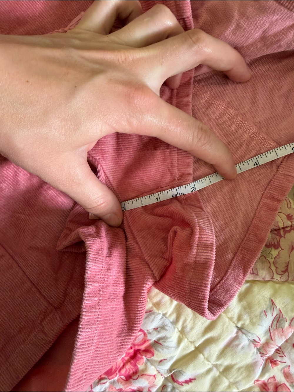 Roxy High Waist Corduroy Shorts - Dusty Rose - Picture 7 of 8